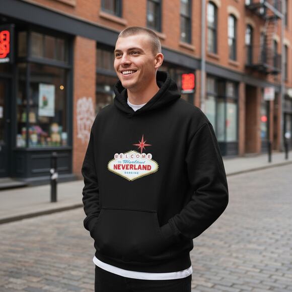 Ronning Welcome to Mythical Neverland Hoodie Size S 100% Cotton Made in Portugal - Picture 2 of 8